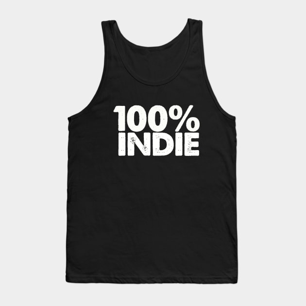 100% INDIE Tank Top by Pop Fan Shop